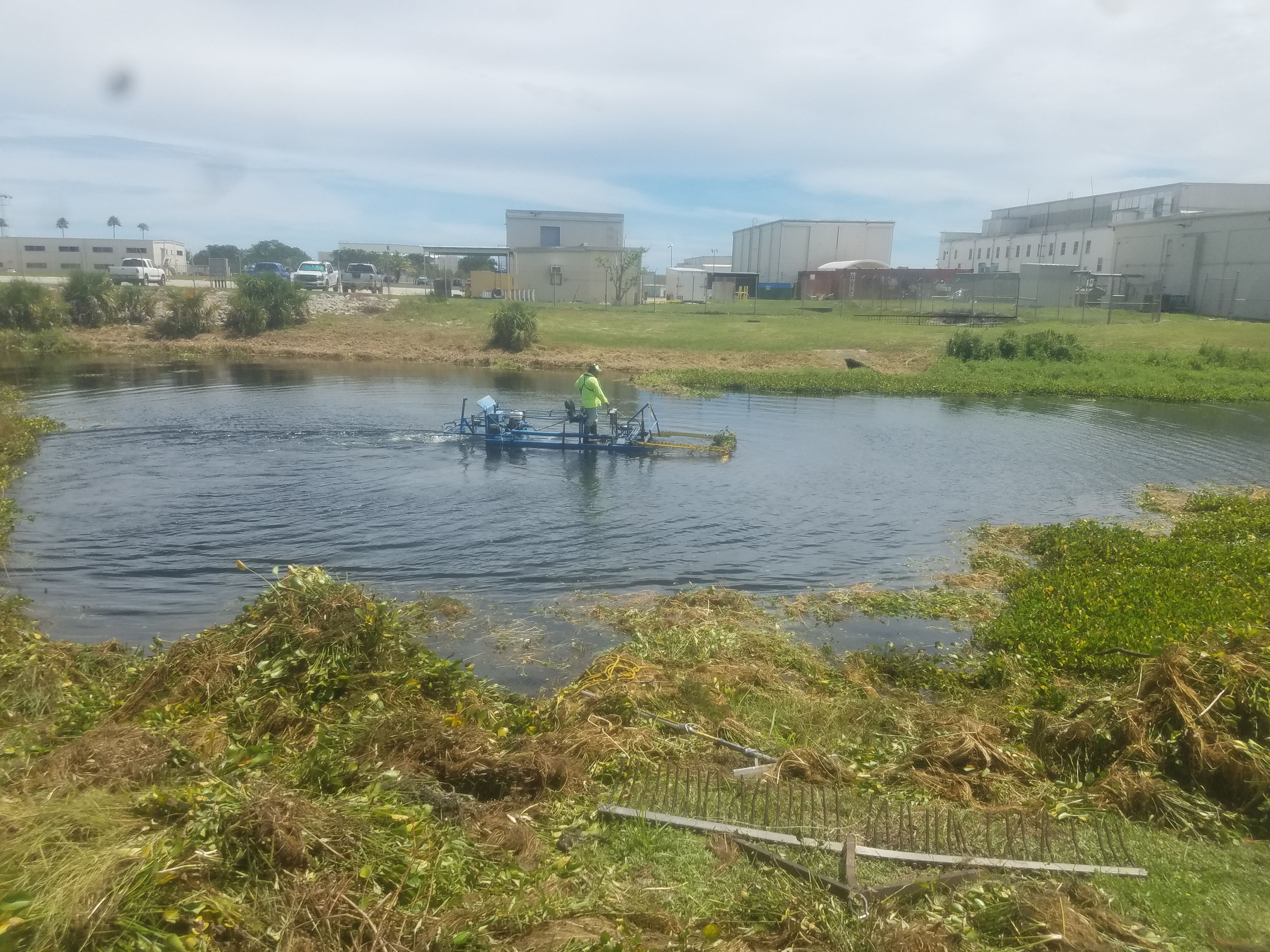 Basin vegetation removal at Cape Canaveral Space Force Station & Patrick Space Force Base, FL